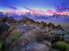 Sierra Nevada Mt before sunrise, CA, USA